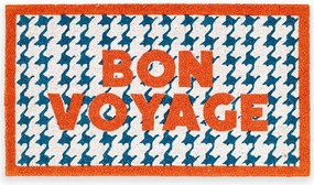 Bon Voyage kézzel festett kókusz bejárati szőnyeg 70 x 40 cm