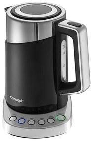 Concept RK3171 Cool Touch elektromos vízforraló hőszabályzóval  1,7 l, fekete