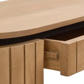 Mangófa konzolasztal 120x35 cm Licia - Kave Home