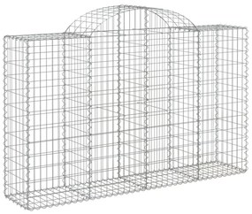 11 db íves horganyzott vas gabion kosár 200x50x120/140 cm