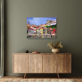Üveg kép - Ribeira, Portugália (70x50 cm)