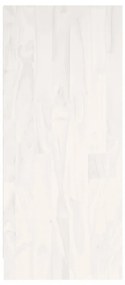 fehér tömör fenyőfa könyvszekrény 104 x 33 x 76 cm