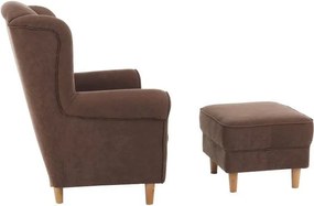Fotel + puff, barna, ASTRID