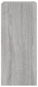 szürke sonoma színű fali TV-szekrény LED-ekkel 30,5x35x70 cm