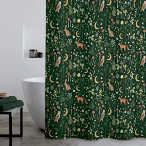 Zuhanyfüggöny 180x180 cm Enchanted Twilight Animals – Catherine Lansfield