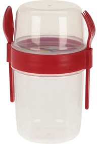 EH Salátástál evőeszközzel, 1100 ml, műanyag, színes