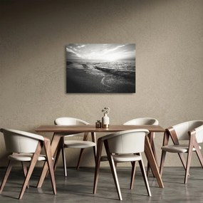 Kép - A tenger partján (üvegen) (70x50 cm)