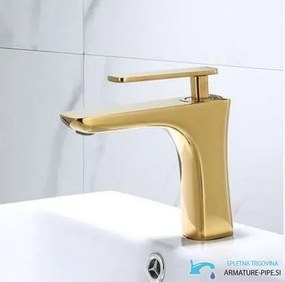Mosdócsaptelep EYN GU2239 egykaros kivitelben, 17 vagy 28 cm, arany, fehér és fehér-arany felülettel — 17 cm