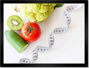 Poszterek keretben 40x30 Zöldség mérőszalag