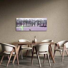 Kép - Bárkák a tavon (120x50 cm)