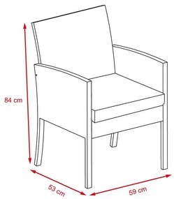 Avenberg Belmonte 13-részes nagy ALU rattan szett