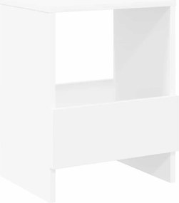 vidaXL Magazin állvány Fehér 35 x 30 x 45 cm