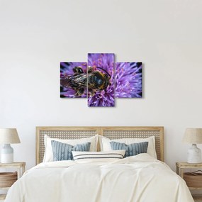 Méh a virágon képe (90x60 cm)