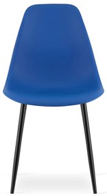 AKCIÓ Kék OSAKA szék fekete lábakkal II. osztály