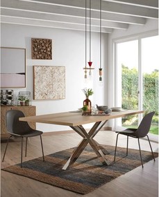 Sötétszürke fém kerti szék Quinby – Kave Home