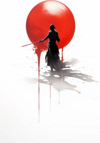 Poszter 67,5x100cm Magányos szamuráj