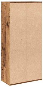 antik fa színű könyvszekrény 50 x 25 x 104 cm