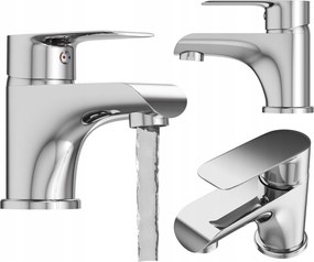 Egykaros mosdó csaptelep alacsony álló fürdőszoba króm csaptelep Vito