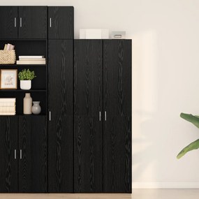 fekete tölgy magas szekrény 70x42.5x185 cm Szerelt fa