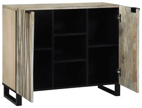 Komód Fehér 90 x 33 x 75 cm tömör mangófa