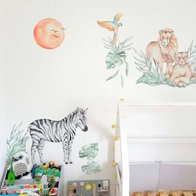 INSPIO Fali matrica - Elefánt és zebra a SZAFARI-ból