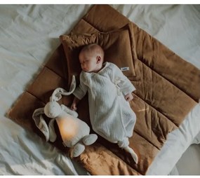 Moonie - Snuggle buddy dallammal és lámpával nyuszi ezüst