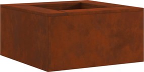 vidaXL Tűzrakó Barna 60 x 60 x 30 cm Időjárásálló acél