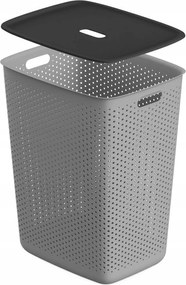 Szennyestartó Kosár Szennyestartó Fedéllel Szürke 60L