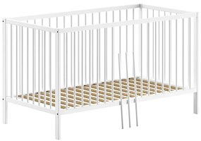 Fehér borovi fenyő babaágy 70x140 cm DINO – Vipack