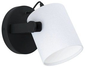 Eglo 43427 Hornwood 1 fali lámpa, fekete, E27 foglalattal, max. 1x28W, IP20