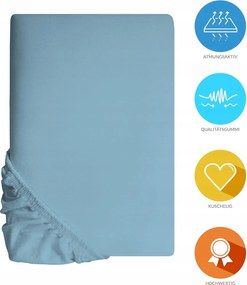 Lenzuolo Lavea lepedő 120x200 cm Kék, gumis 100% Pamut