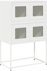 vidaXL Magastábla Fehér 68x39x107 cm Acél