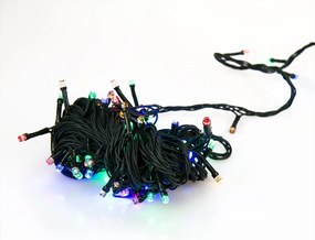 Karácsonyi fényfüzér - 50 LED - 5+1,5 m - színes