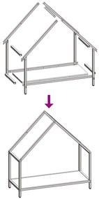 fekete hidegen hengerelt acél tűzifatároló 60x25x60 cm