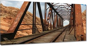 Festmények 180x90 Vasúti híd Vasút