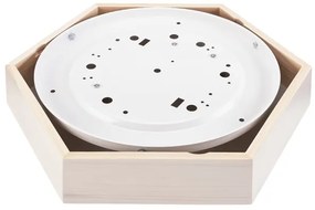 Mennyezeti lámpa HEX 2xE27/60W/230V á. 43 cm fenyő fehér