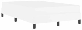 Ágy matracmal Tiszta fehér 120 x 200 cm Műbőr
