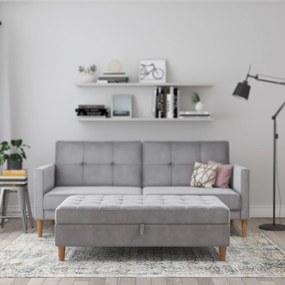 Világosszürke bársony lábtartó Lilly – Støraa