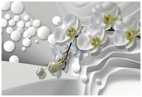 Tapéta orchidea absztrakt háttéren