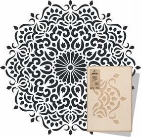 Festősablon Mandala XXL Átmérő 240 cm Vakolatokhoz Többször felhasználható Vakolat Beton