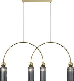 MAYTONI MOD302PL-04GR ANTIC Többágú Függesztett Lámpa Szürke, Arany E14 IP20
