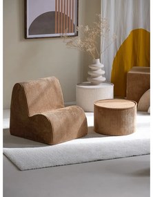Barna kordbársony gyerek fotel Cloud – Wigiwama