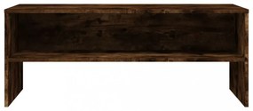 füstös tölgy színű szerelt fa TV-szekrény 100 x 40 x 40 cm