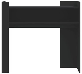 fekete szerelt fa tálalóasztal 100x35x90 cm