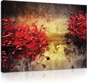 Vászonkép 100x75 Absztrakt festékfoltok textúra dinamika energia művészet