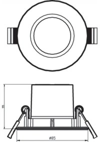Philips - PACK 3x LED szabályozható fürdőszobai lámpa 3xLED / 5W / 230V 2700K IP65