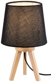 Rabalux 2069 - LYCHEE asztali lámpa 1xE14/25W/230V fekete