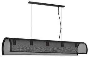 Csillár TUNNEL 5xE27/60W/230V fekete