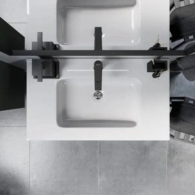 MOLDE 80 cm-es fürdőszobai szekrény mosdóval, zöld