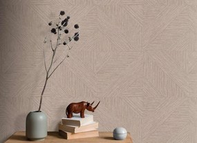 Decoprint Imani Tobago barna-szürke geometrikus texturált vlies tapéta – IM28014